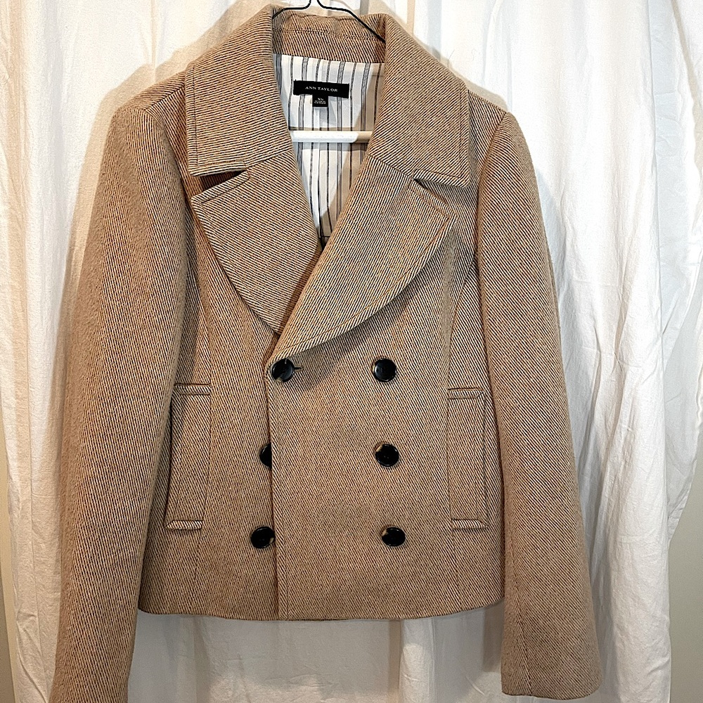 Ann Taylor, XS Mid-Waist Wool Peacoat